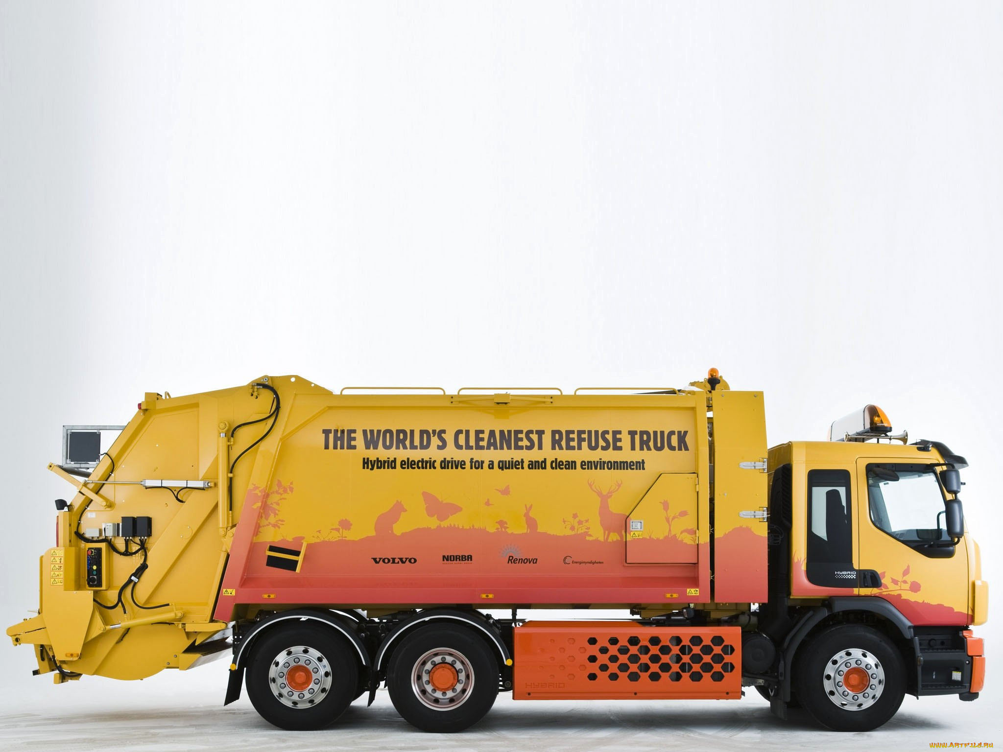 , , truck, fe, volvo, test, rolloffcon, hybrid, 